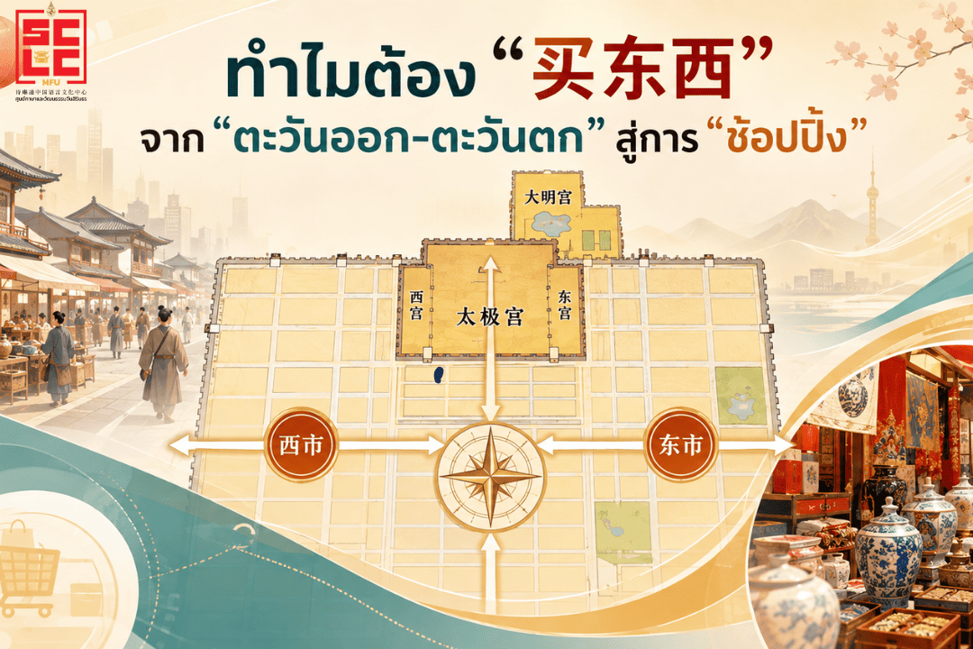 ทำไมต้อง “买东西”จาก “ตะวันออก-ตะวันตก”  สู่การ “ช้อปปิ้ง” 