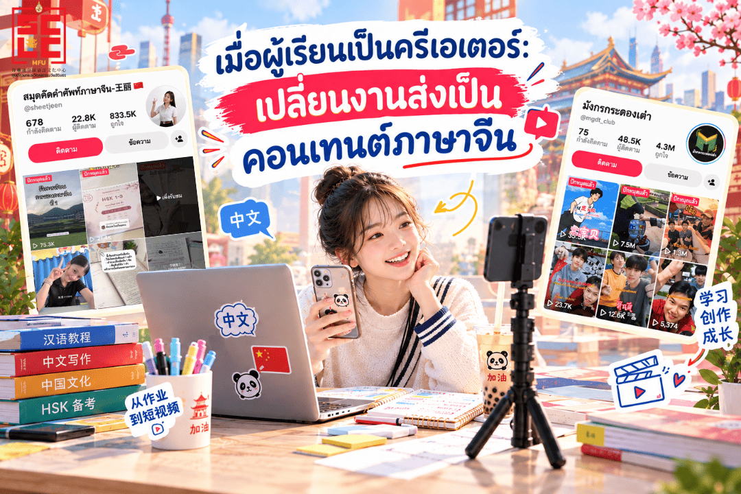 เมื่อผู้เรียนเป็นครีเอเตอร์: เปลี่ยนงานส่งเป็นคอนเทนต์ภาษาจีน